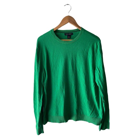 Banana Republic Other - Banana Republic Men's Size L Cotton 15% Cashmere Green Long Sleeve Sweater